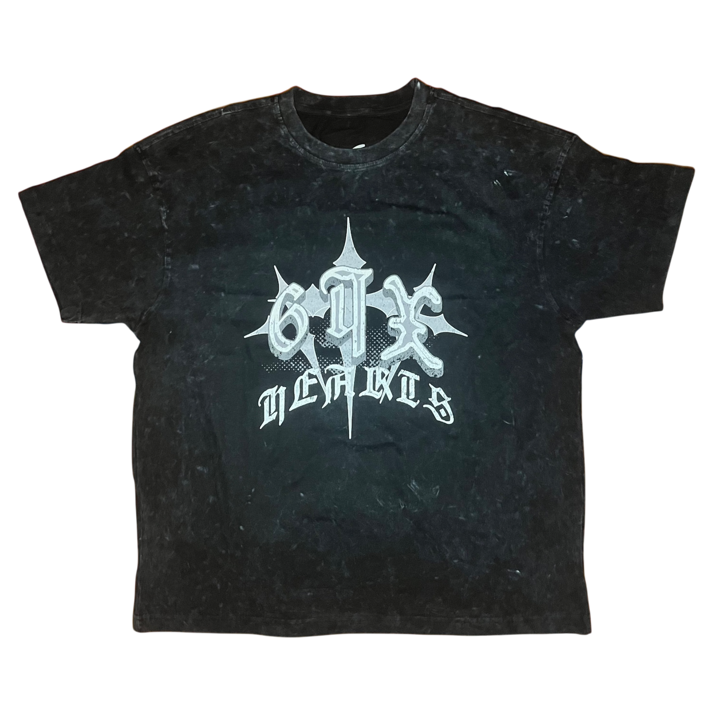 SIXHEARTS Triple Cross Vintage Wash T-Shirt