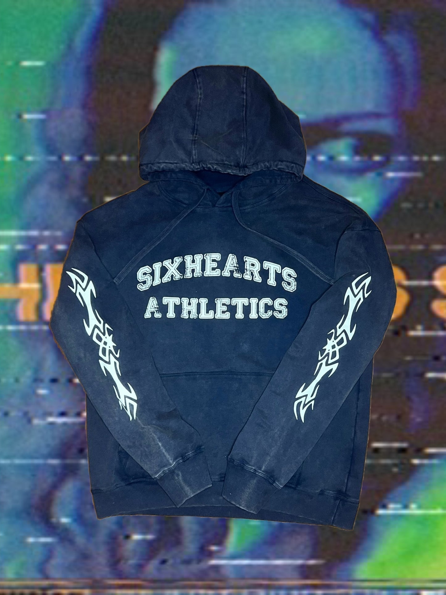 Vintage Washed SIXHEARTS ATHLETICS Hoodie