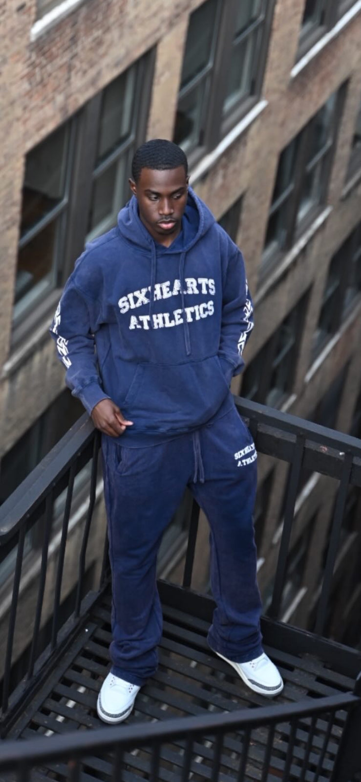 Vintage Washed SIXHEARTS ATHLETICS Hoodie