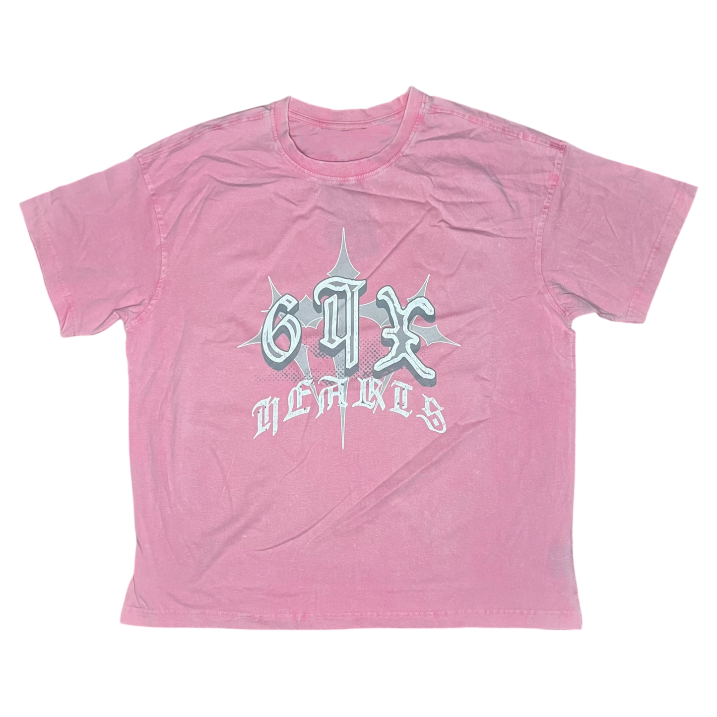 SIXHEARTS Triple Cross Vintage Wash T-Shirt