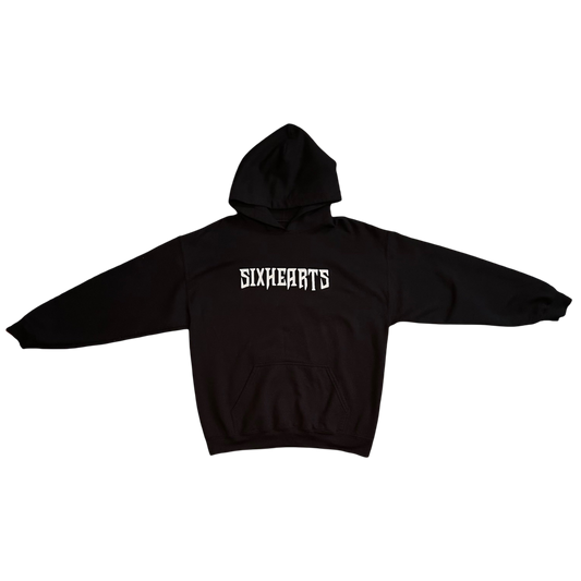SIXHEARTS BLACK HOODIE