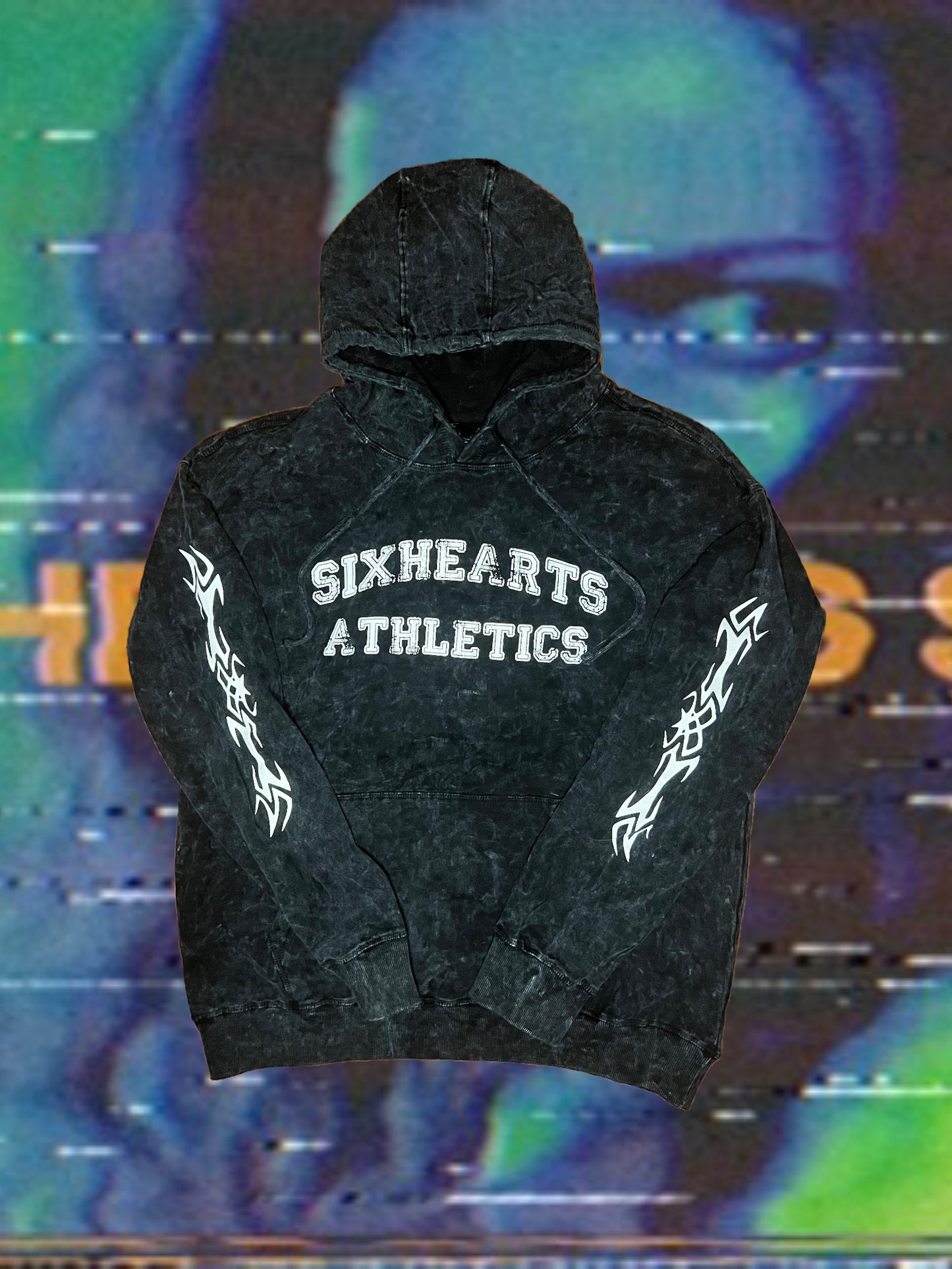 Vintage Washed SIXHEARTS ATHLETICS Hoodie