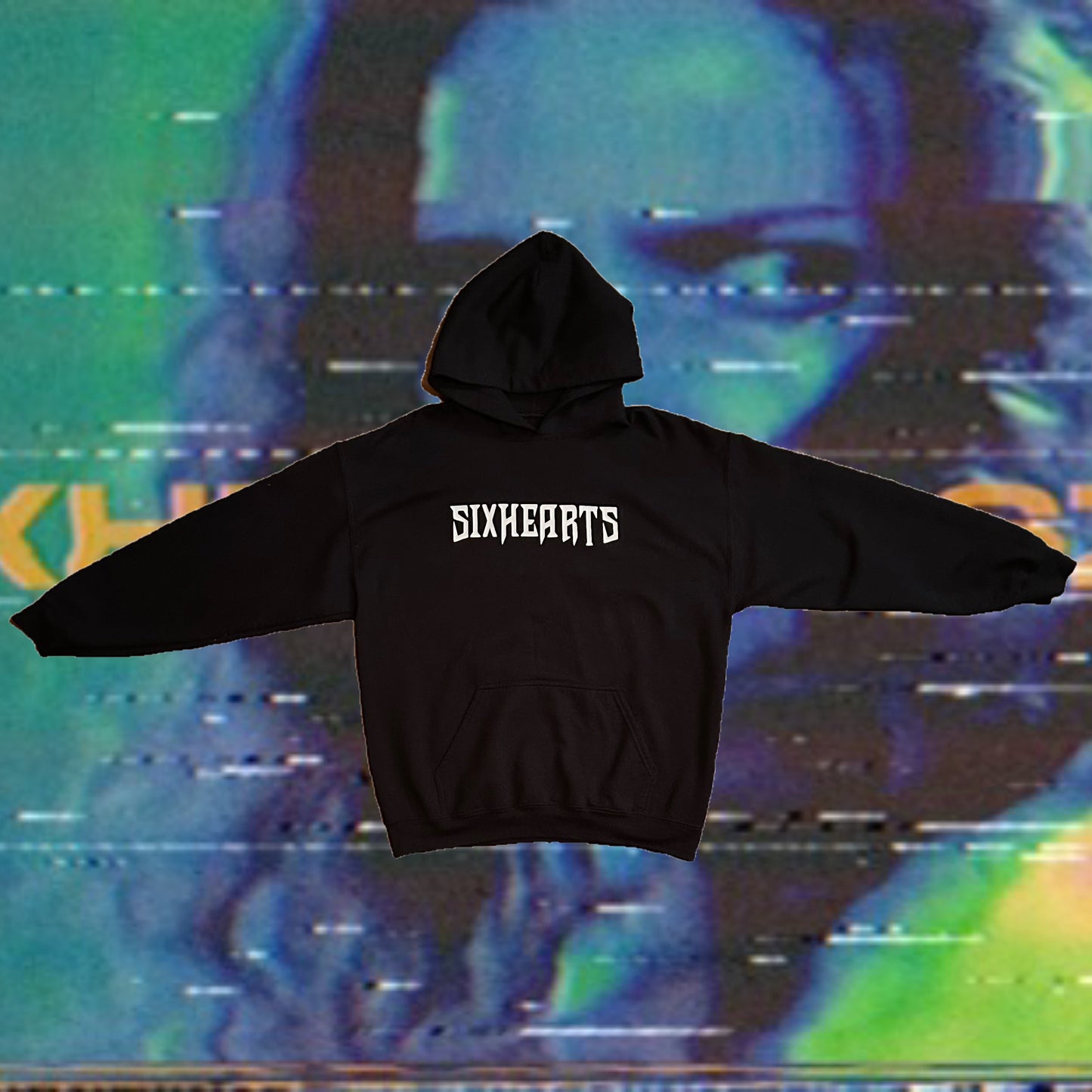 SIXHEARTS BLACK HOODIE